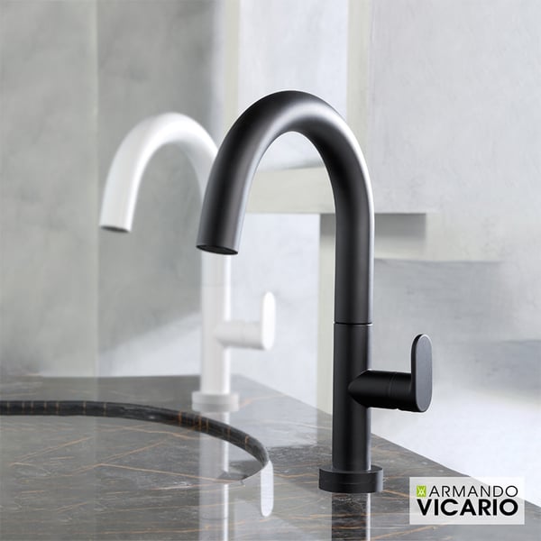 Μπαταρία νιπτήρος μαύρη Slim